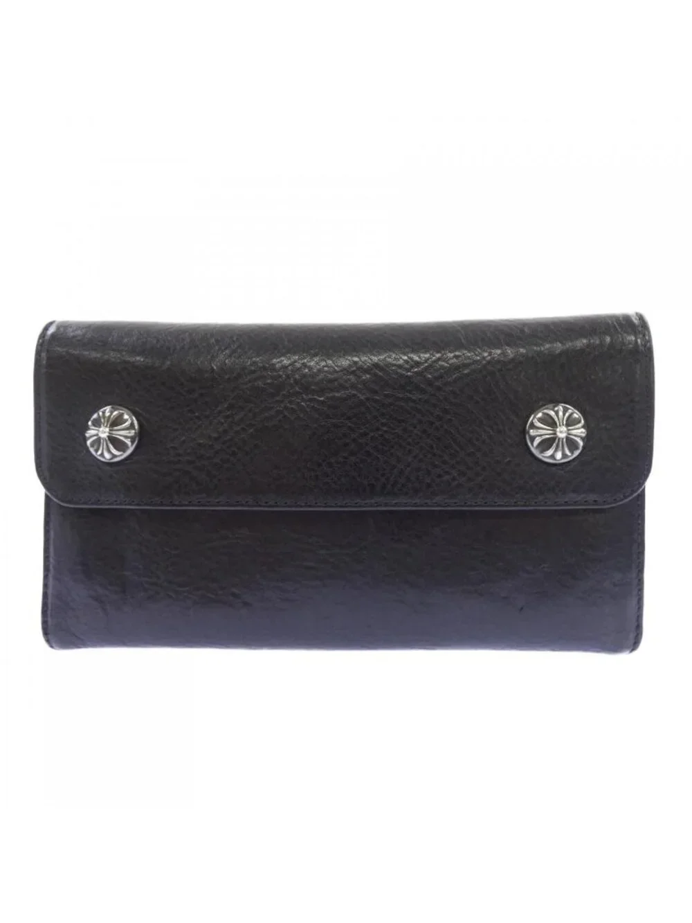 Chrome Hearts Wave Cross Btn Button 304 Wallet
